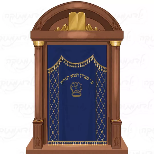 מדבקת קיר ארון קודש לגן