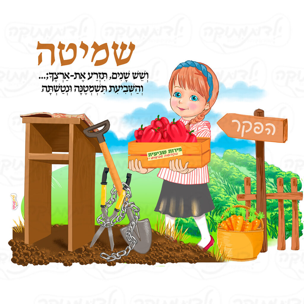 מדבקת קיר שנת שמיטה בנות